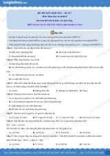 Đề thi giữa kì 1 KHTN 8 Kết nối tri thức - Đề số 7